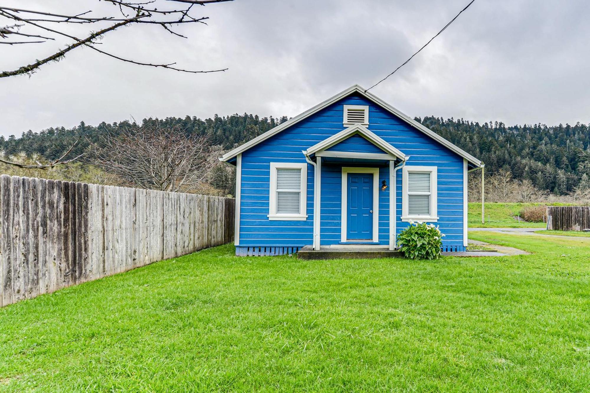 Cozy Norcal Cottage 2 Mi To Redwoods And Beaches! Orick Eksteriør bilde